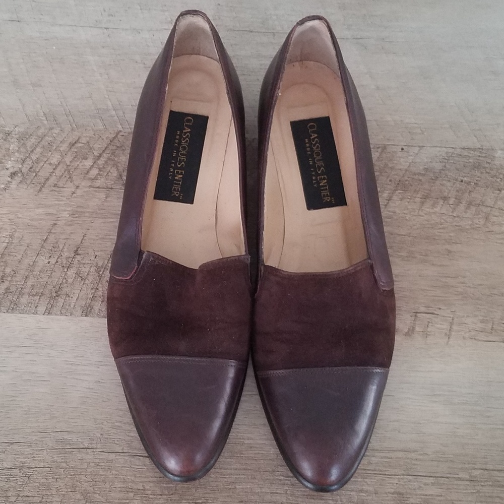 Classiques Entier Leather and Suede Brown Loafer